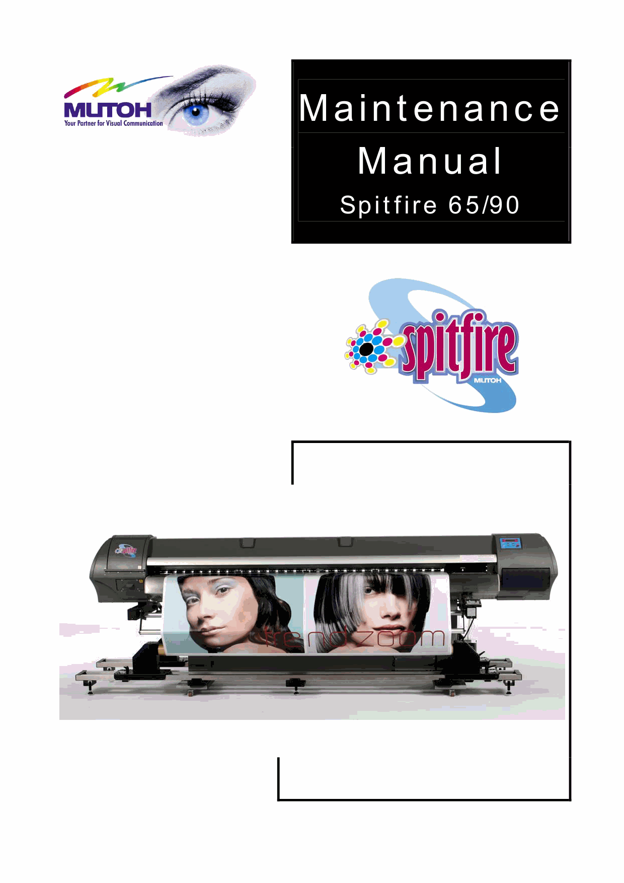 MUTOH Spitfire 65 90 Maintenance Service Manual-1